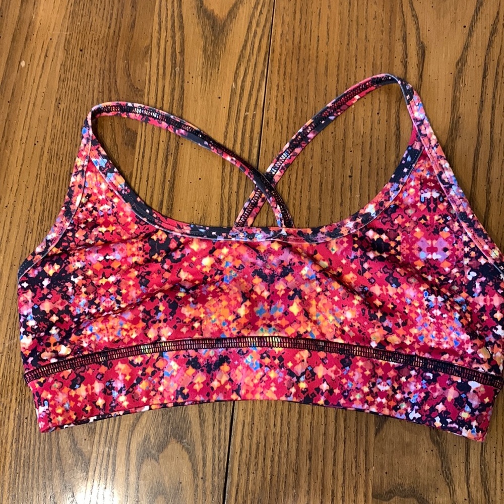 KOS USA Women’s Multicolor Sporty Yoga Workout Bra Size‎ Small Low Impact